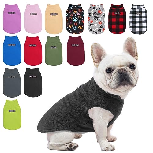 BEAUTYZOO Fleeceweste Pullover Winterjacke für Kleine und Mittelgroße Hunde Mit D-Ring Leine Kaltwettermantel Hoodie XS S M Junge oder Mädchen von BEAUTYZOO