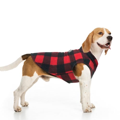 BEAUTYZOO Hundepullover Fleece Weste Hund Kleidung Winter Warme Hundeweste für Kleine Hunde Weicher Fleece Hundejacke mit D-Ring Pullover für Mittel Großen Hund, Weihnachtspullover BEAUTYZOO Hundepullover Fleece Weste Hund Kleidung Winter Warme Hundeweste für Kleine Hunde Weicher Fleece Hundejacke mit D-Ring Pullover für Mittel Großen Hund, Weihnachtspullover von BEAUTYZOO