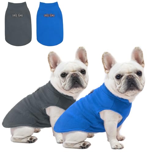 BEAUTYZOO Hunde-Fleeceweste, Pullover, Winterjacke für kleine und mittelgroße Hunde, mit D-Ring-Leine, für kaltes Wetter, Kapuzenjacke für XS, S, M, Jungen oder Mädchen, Dunkelblau und Grau, 2 Stück BEAUTYZOO Hunde-Fleeceweste, Pullover, Winterjacke für kleine und mittelgroße Hunde, mit D-Ring-Leine, für kaltes Wetter, Kapuzenjacke für XS, S, M, Jungen oder Mädchen, Dunkelblau und Grau, 2 Stück von BEAUTYZOO