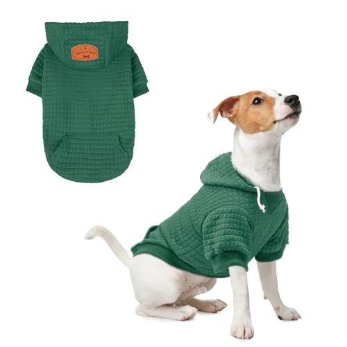 BEAUTYZOO Hunde-Kapuzenpullover für kleine, mittelgroße und große Hunde, Winter, Herbst, warme Hundekleidung für Welpen, S, M, Hunde, Mädchen, Jungen, Hundepullover, Hemd, Hoodies mit Tasche, von BEAUTYZOO