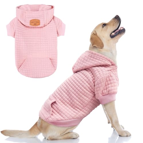 BEAUTYZOO Hunde-Kapuzenpullover mit Taschen, warme Hundekleidung für kleine und mittelgroße Hunde, Mantel, Kleidung, Welpen-Kostüm von BEAUTYZOO