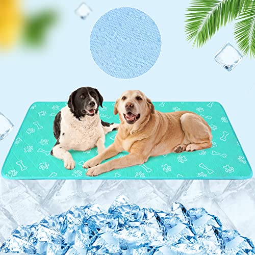 BEAUTYZOO Hunde-Kühlmatte, Haustier-Hund, selbstkühlendes Pad für Kätzchen, Welpen, Eisseide, waschbar, Sommer-Kühlmatte für Haustiere, Hunde und Katzen BEAUTYZOO Hunde-Kühlmatte, Haustier-Hund, selbstkühlendes Pad für Kätzchen, Welpen, Eisseide, waschbar, Sommer-Kühlmatte für Haustiere, Hunde und Katzen von BEAUTYZOO