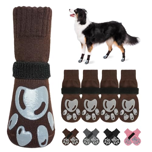 BEAUTYZOO Hundesocken gegen Lecken der Pfoten – Hundestiefel und Pfotenschutz mit Greifern auf Hartholzböden, Hundeschuhe für heiße/kalte Gehwege, kleine, mittelgroße und große Senioren BEAUTYZOO Hundesocken gegen Lecken der Pfoten – Hundestiefel und Pfotenschutz mit Greifern auf Hartholzböden, Hundeschuhe für heiße/kalte Gehwege, kleine, mittelgroße und große Senioren von BEAUTYZOO