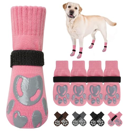 BEAUTYZOO Hundesocken gegen Lecken der Pfoten – Hundestiefel und Pfotenschutz mit Greifern auf Hartholzböden, Hundeschuhe für heiße/kalte Gehwege, kleine, mittelgroße und große Senioren BEAUTYZOO Hundesocken gegen Lecken der Pfoten – Hundestiefel und Pfotenschutz mit Greifern auf Hartholzböden, Hundeschuhe für heiße/kalte Gehwege, kleine, mittelgroße und große Senioren von BEAUTYZOO