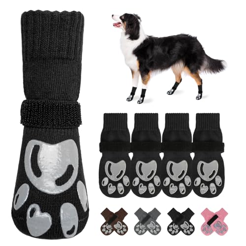 BEAUTYZOO Hundesocken gegen Lecken der Pfoten – Hundestiefel und Pfotenschutz mit Greifern auf Hartholzböden, Hundeschuhe für heiße/kalte Gehwege, kleine, mittelgroße und große Senioren BEAUTYZOO Hundesocken gegen Lecken der Pfoten – Hundestiefel und Pfotenschutz mit Greifern auf Hartholzböden, Hundeschuhe für heiße/kalte Gehwege, kleine, mittelgroße und große Senioren von BEAUTYZOO