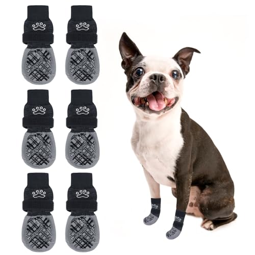 BEAUTYZOO Hundesocken gegen Lecken für Hartholzböden, Hundestiefel, Schuhe für kleine, mittelgroße und große Hunde, doppelseitige Griffe, Traktionskontrolle, rutschfeste Socken für Welpen, Hunde, BEAUTYZOO Hundesocken gegen Lecken für Hartholzböden, Hundestiefel, Schuhe für kleine, mittelgroße und große Hunde, doppelseitige Griffe, Traktionskontrolle, rutschfeste Socken für Welpen, Hunde, von BEAUTYZOO