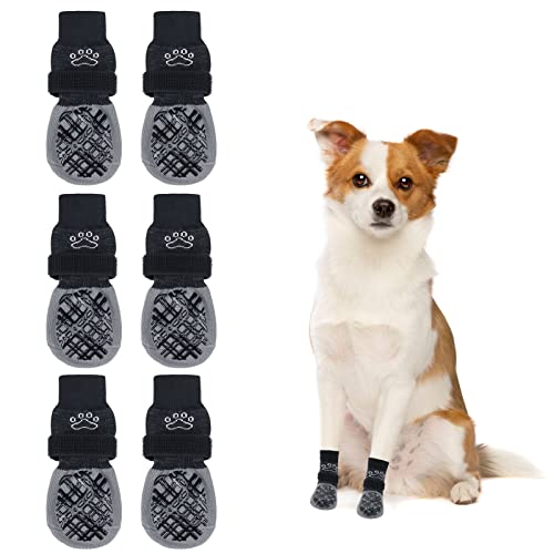 BEAUTYZOO Hundesocken gegen Lecken für Hartholzböden, Hundestiefel, Schuhe für kleine, mittelgroße und große Hunde, doppelseitige Griffe, Traktionskontrolle, rutschfeste Socken für Welpen, Hunde BEAUTYZOO Hundesocken gegen Lecken für Hartholzböden, Hundestiefel, Schuhe für kleine, mittelgroße und große Hunde, doppelseitige Griffe, Traktionskontrolle, rutschfeste Socken für Welpen, Hunde von BEAUTYZOO