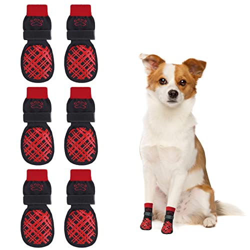 BEAUTYZOO Hundesocken gegen Lecken für Hartholzböden, Hundestiefel, Schuhe für kleine, mittelgroße und große Hunde, doppelseitige Griffe, Traktionskontrolle, rutschfeste Socken für Welpen, Hunde BEAUTYZOO Hundesocken gegen Lecken für Hartholzböden, Hundestiefel, Schuhe für kleine, mittelgroße und große Hunde, doppelseitige Griffe, Traktionskontrolle, rutschfeste Socken für Welpen, Hunde von BEAUTYZOO