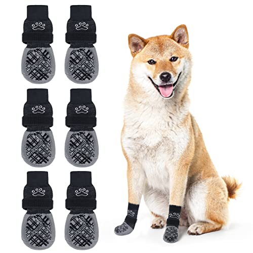 BEAUTYZOO Hundesocken gegen Lecken für Hartholzböden, Hundestiefel, Schuhe für kleine, mittelgroße und große Hunde, doppelseitige Griffe, Traktionskontrolle, rutschfeste Socken für Welpen, Hunde BEAUTYZOO Hundesocken gegen Lecken für Hartholzböden, Hundestiefel, Schuhe für kleine, mittelgroße und große Hunde, doppelseitige Griffe, Traktionskontrolle, rutschfeste Socken für Welpen, Hunde von BEAUTYZOO