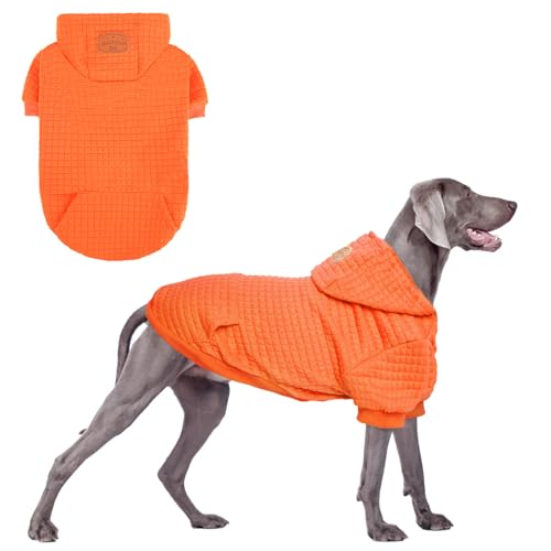 BEAUTYZOO Kapuzenpullover für große Hunde, mit Taschen, Hundekleidung für kleine und mittelgroße Hunde, Jungen und Mädchen, Waffelähnlich, laminierte Baumwolle, Haustiermäntel mit Loch für Hut und BEAUTYZOO Kapuzenpullover für große Hunde, mit Taschen, Hundekleidung für kleine und mittelgroße Hunde, Jungen und Mädchen, Waffelähnlich, laminierte Baumwolle, Haustiermäntel mit Loch für Hut und von BEAUTYZOO