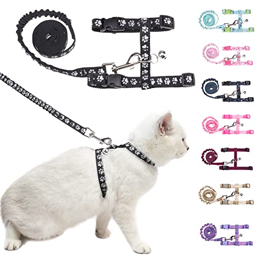 BEAUTYZOO Katzengeschirr und Leine, ausbruchsicher, zum Spazierengehen, Kätzchen, weich, verstellbar, für kleine, atmungsaktives kariertes Band, Nylon für den Innen- und Außenbereich BEAUTYZOO Katzengeschirr und Leine, ausbruchsicher, zum Spazierengehen, Kätzchen, weich, verstellbar, für kleine, atmungsaktives kariertes Band, Nylon für den Innen- und Außenbereich von BEAUTYZOO