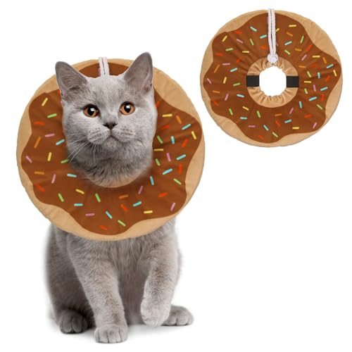 BEAUTYZOO Katzenkegel-Halsband, weich, Katzenhals-Kegel, stoppt Lecken, Donut-Katzen-Erholungskegel nach Operationen, verstellbare Katzenkegel-Alternative, niedliches elisabethanisches Halsband, BEAUTYZOO Katzenkegel-Halsband, weich, Katzenhals-Kegel, stoppt Lecken, Donut-Katzen-Erholungskegel nach Operationen, verstellbare Katzenkegel-Alternative, niedliches elisabethanisches Halsband, von BEAUTYZOO