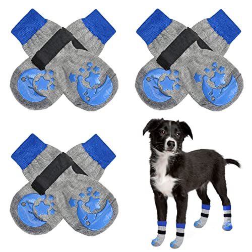 BEAUTYZOO Rutschfeste Hundesocken, Hundeschuhe für heiße/kalte Gehwege, Pfotenschutz mit Griffen, 3 Paar für Welpen, kleine, mittelgroße und große ältere Hunde, Hundesocken gegen Lecken und BEAUTYZOO Rutschfeste Hundesocken, Hundeschuhe für heiße/kalte Gehwege, Pfotenschutz mit Griffen, 3 Paar für Welpen, kleine, mittelgroße und große ältere Hunde, Hundesocken gegen Lecken und von BEAUTYZOO