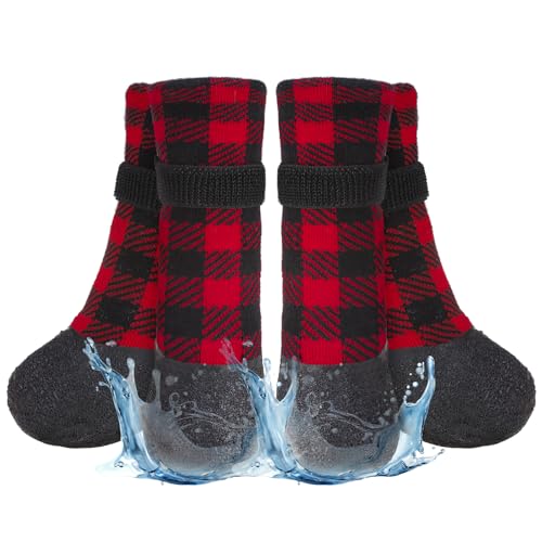 BEAUTYZOO Rutschfeste Hundesocken, Stiefel, Hundeschuhe für heiße/kalte Gehwege, Schnee, Regen, Tage, wasserdichter Griff, Pfotenschutz für Hartholzböden, verhindert Lecken für kleine, mittelgroße und BEAUTYZOO Rutschfeste Hundesocken, Stiefel, Hundeschuhe für heiße/kalte Gehwege, Schnee, Regen, Tage, wasserdichter Griff, Pfotenschutz für Hartholzböden, verhindert Lecken für kleine, mittelgroße und von BEAUTYZOO