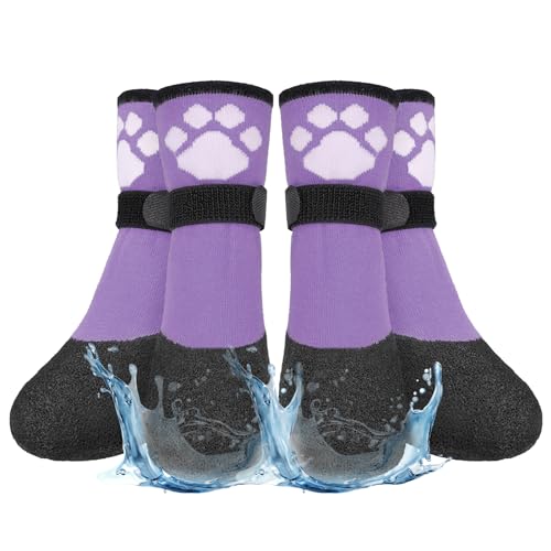 BEAUTYZOO Rutschfeste Hundesocken, Stiefel, Hundeschuhe für heiße/kalte Gehwege, Schnee, Regen, Tage, wasserdichter Griff, Pfotenschutz für Hartholzböden, verhindert Lecken für kleine, mittelgroße und BEAUTYZOO Rutschfeste Hundesocken, Stiefel, Hundeschuhe für heiße/kalte Gehwege, Schnee, Regen, Tage, wasserdichter Griff, Pfotenschutz für Hartholzböden, verhindert Lecken für kleine, mittelgroße und von BEAUTYZOO