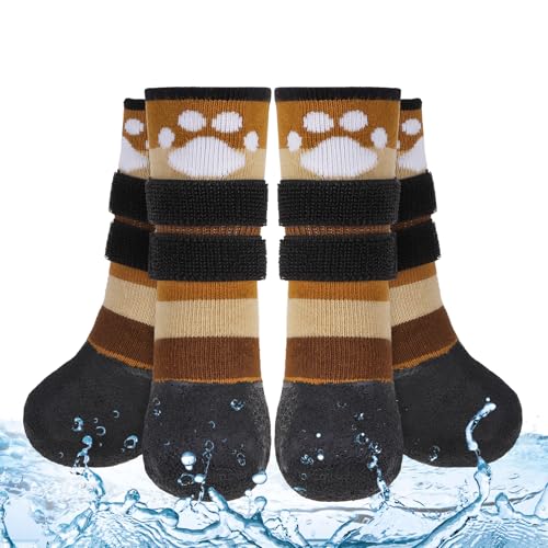 BEAUTYZOO Rutschfeste Hundesocken, Stiefel, Hundeschuhe für heiße/kalte Gehwege, Schnee, Regen, Tage, wasserdichter Griff, Pfotenschutz für Hartholzböden, verhindert Lecken für kleine, mittelgroße und BEAUTYZOO Rutschfeste Hundesocken, Stiefel, Hundeschuhe für heiße/kalte Gehwege, Schnee, Regen, Tage, wasserdichter Griff, Pfotenschutz für Hartholzböden, verhindert Lecken für kleine, mittelgroße und von BEAUTYZOO
