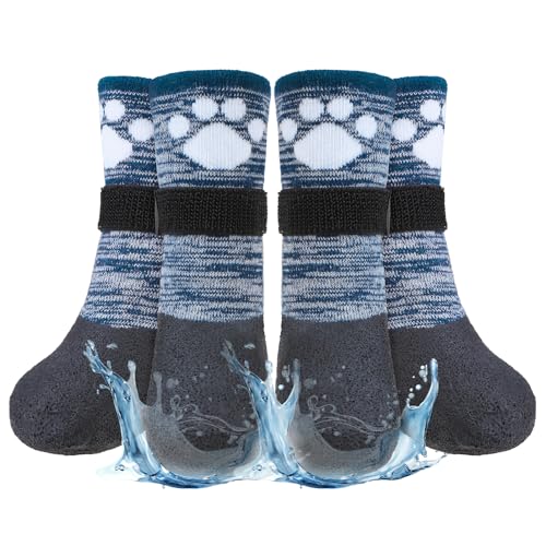 BEAUTYZOO Rutschfeste Hundesocken, Stiefel, Hundeschuhe für heiße/kalte Winterpflaster, wasserdichte Griffigkeit, Pfotenschutz für Hartholzböden, verhindert Lecken für kleine, mittelgroße und große BEAUTYZOO Rutschfeste Hundesocken, Stiefel, Hundeschuhe für heiße/kalte Winterpflaster, wasserdichte Griffigkeit, Pfotenschutz für Hartholzböden, verhindert Lecken für kleine, mittelgroße und große von BEAUTYZOO