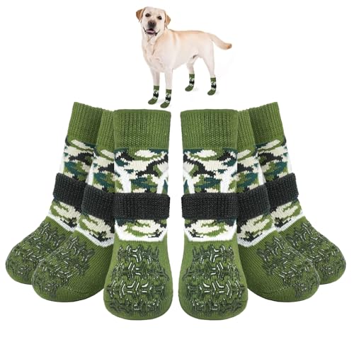 BEAUTYZOO Rutschfeste Hundesocken für Hartholzböden, 2 Stück, Hundeschuhe für kalte Gehwege, Verletzungen verhindern Lecken für kleine, mittelgroße und große Hunde, Traktionssocken für ältere Hunde, BEAUTYZOO Rutschfeste Hundesocken für Hartholzböden, 2 Stück, Hundeschuhe für kalte Gehwege, Verletzungen verhindern Lecken für kleine, mittelgroße und große Hunde, Traktionssocken für ältere Hunde, von BEAUTYZOO