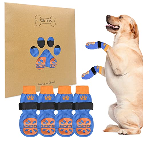 BEAUTYZOO Rutschfeste Hundesocken für kleine, mittelgroße und große Hunde, griffiger Pfotenschutz für Hartholzböden, ältere Hunde, Verletzungsschutz gegen Lecken, 2 Paar Socken, verdrehsicher für BEAUTYZOO Rutschfeste Hundesocken für kleine, mittelgroße und große Hunde, griffiger Pfotenschutz für Hartholzböden, ältere Hunde, Verletzungsschutz gegen Lecken, 2 Paar Socken, verdrehsicher für von BEAUTYZOO