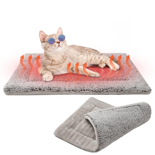 BEAUTYZOO Selbstwärmendes Katzenbett, selbstheizende Katzenunterlage, 71,1 x 48,3 cm, doppelseitig beheizte Hundematte, weiche Thermodecke für drinnen und draußen, große Kätzchen, kleine Welpen, BEAUTYZOO Selbstwärmendes Katzenbett, selbstheizende Katzenunterlage, 71,1 x 48,3 cm, doppelseitig beheizte Hundematte, weiche Thermodecke für drinnen und draußen, große Kätzchen, kleine Welpen, von BEAUTYZOO