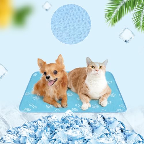 BEAUTYZOO Verbesserte selbstkühlende Hundematte aus Eisseide für kleine, mittelgroße und große Hunde – wiederverwendbare Trainingspad für den Sommer, saugfähige, rutschfeste Kühlmatte für Zwinger BEAUTYZOO Verbesserte selbstkühlende Hundematte aus Eisseide für kleine, mittelgroße und große Hunde – wiederverwendbare Trainingspad für den Sommer, saugfähige, rutschfeste Kühlmatte für Zwinger von BEAUTYZOO