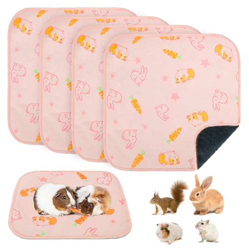 BEAUTYZOO Waschbare Urinierunterlagen für Meerschweinchen, 30,5 x 30,5 cm, wiederverwendbare Käfigeinlagen, doppelseitig, weiche Fleece-Bettwäsche, saugfähige Matte für Kleintiere, Kaninchen, Hamster BEAUTYZOO Waschbare Urinierunterlagen für Meerschweinchen, 30,5 x 30,5 cm, wiederverwendbare Käfigeinlagen, doppelseitig, weiche Fleece-Bettwäsche, saugfähige Matte für Kleintiere, Kaninchen, Hamster von BEAUTYZOO