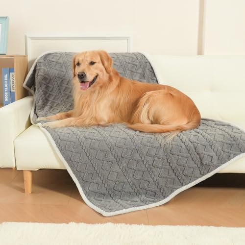 BEAUTYZOO Wasserdichte Hundedecke, wendbar, Plüschsamt und weiches Baumwoll-Fleece, Haustierdecke, für Couch und Möbelschutz, waschbare Haustierdecke für kleine, mittelgroße und große Hunde, Katzen, BEAUTYZOO Wasserdichte Hundedecke, wendbar, Plüschsamt und weiches Baumwoll-Fleece, Haustierdecke, für Couch und Möbelschutz, waschbare Haustierdecke für kleine, mittelgroße und große Hunde, Katzen, von BEAUTYZOO
