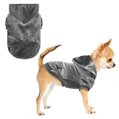 BEAUTYZOO Winter Hund Hoodie Pullover mit Taschen Warme Hundekleidung für kleine mittelgroße Hunde Junge Mädchen Samt Kapuzenpullover Hundejacke Chihuahua Mantel Kleidung Welpen Sweatshirt Katze BEAUTYZOO Winter Hund Hoodie Pullover mit Taschen Warme Hundekleidung für kleine mittelgroße Hunde Junge Mädchen Samt Kapuzenpullover Hundejacke Chihuahua Mantel Kleidung Welpen Sweatshirt Katze von BEAUTYZOO