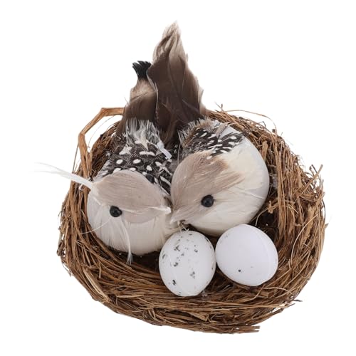 BEBEMOKO 1 Set Simuliertes Vogelnest Vogelhaus Dekoration Ei Outdoor Vogelnest Künstliches Vogelnest Natürliches Vogelnest Flache Unterseite Dekorationen Kit Schlauch Gefälschte Vogelnester BEBEMOKO 1 Set Simuliertes Vogelnest Vogelhaus Dekoration Ei Outdoor Vogelnest Künstliches Vogelnest Natürliches Vogelnest Flache Unterseite Dekorationen Kit Schlauch Gefälschte Vogelnester von BEBEMOKO