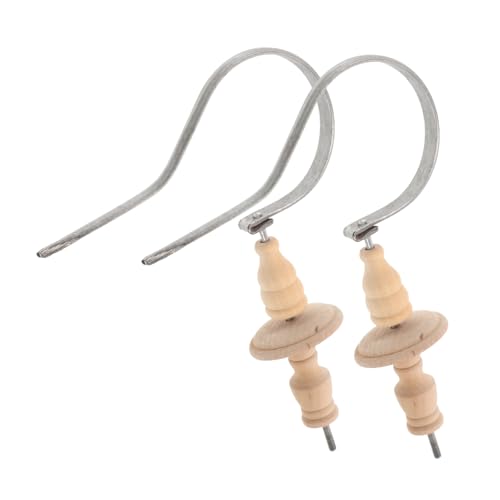 BEBEMOKO 2 Sets Vogelkäfig aus Holz zum Aufhängen kleiner Sittichkäfig Aufhänger platzsparender Finkenträger Haken für kleine Vogeltiere von BEBEMOKO