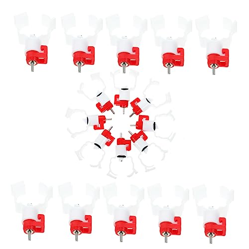20pcs Huhn Trinker Brust Wasser Cup Geflügel Automatische Trinkschale Feeder Automatischer Bunny Wasserspender Wachtelkäfig Kit Hund Wasserspender Aquarium Vogelkäfig Outdoor ABS 20pcs Huhn Trinker Brust Wasser Cup Geflügel Automatische Trinkschale Feeder Automatischer Bunny Wasserspender Wachtelkäfig Kit Hund Wasserspender Aquarium Vogelkäfig Outdoor ABS von BEBEMOKO