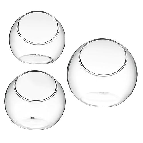 BEBEMOKO 3Stücke DIY Glasflasche Mikrolandschaftsflasche Für Pflanzen Terrarium Für Schlafzimmer Wohnzimmer Und Hochzeiten Vintage Deko von BEBEMOKO