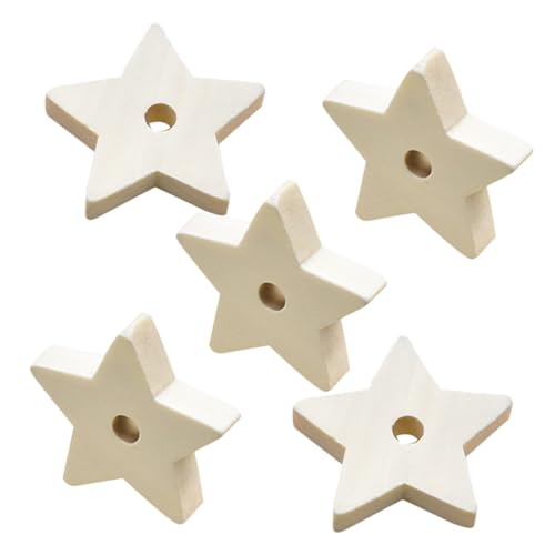 BEBEMOKO Vogel Vogelkäfig Zubehör 5 Stücke Papagei Kauen Spielzeug Holz Stern Hängen Spielzeug BEBEMOKO Vogel Vogelkäfig Zubehör 5 Stücke Papagei Kauen Spielzeug Holz Stern Hängen Spielzeug von BEBEMOKO