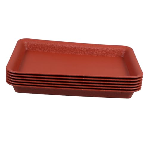 BEBEMOKO Wasserschalen für Blumentöpfe 6 Stück Kunststoff Blumentopf Untersetzer Rechteckige Pflanzschalen Sonnenbeständig Alterungsbeständig für Haushalt und Garten BEBEMOKO Wasserschalen für Blumentöpfe 6 Stück Kunststoff Blumentopf Untersetzer Rechteckige Pflanzschalen Sonnenbeständig Alterungsbeständig für Haushalt und Garten von BEBEMOKO