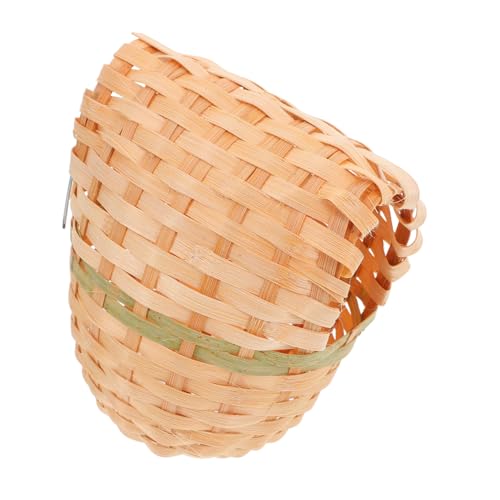 BEBEMOKO Artisan handgewebte Bambus-Vogelnester für drinnen und draußen, Dekoration, Vogelhaus, Haken, Garten, Vogelunterschlupf von BEBEMOKO