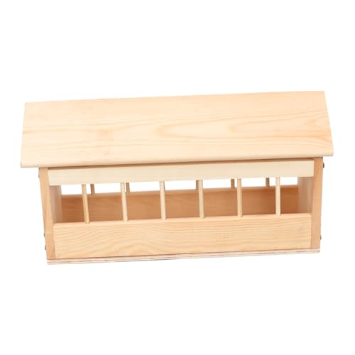 BEBEMOKO Futtertrog aus Holz, Multi-Loch-Futterspender für Tauben, ideal für die Geflügelfütterung im Freien, langlebig und einfach zu bedienen, für Garten oder Hinterhof BEBEMOKO Futtertrog aus Holz, Multi-Loch-Futterspender für Tauben, ideal für die Geflügelfütterung im Freien, langlebig und einfach zu bedienen, für Garten oder Hinterhof von BEBEMOKO