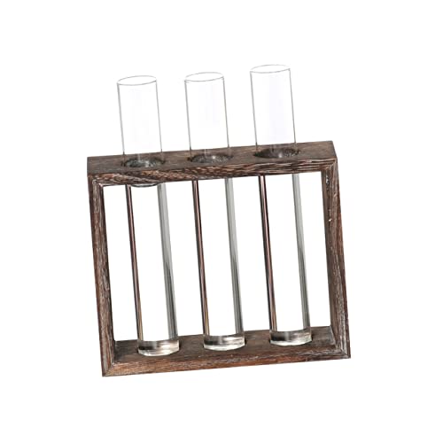 BEBEMOKO Transparentes Hydroponik-glasvase Mit Antiken Holzrahmen Vase Für Blumen Dekoration Für Zuhause Und Büro Kreatives Indoor-Garten-Accessoire BEBEMOKO Transparentes Hydroponik-glasvase Mit Antiken Holzrahmen Vase Für Blumen Dekoration Für Zuhause Und Büro Kreatives Indoor-Garten-Accessoire von BEBEMOKO
