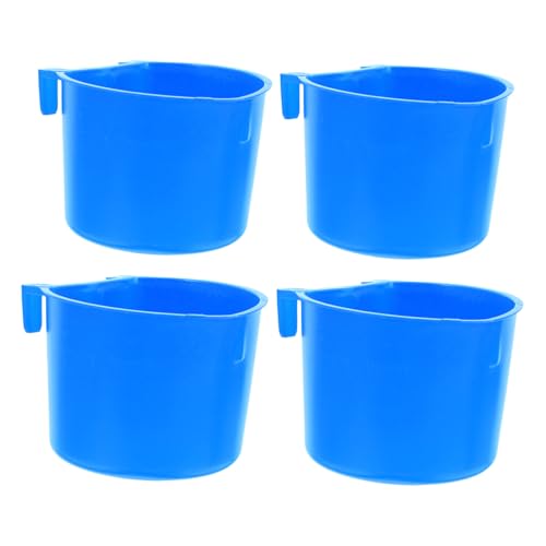 BEBEMOKO Verdickter Wasserspender für Vögel, Kaninchen und Kleintiere, langlebig, hängende Wassernapf, platzsparendes Design-Werkzeug für Käfige, 4 Stück von BEBEMOKO