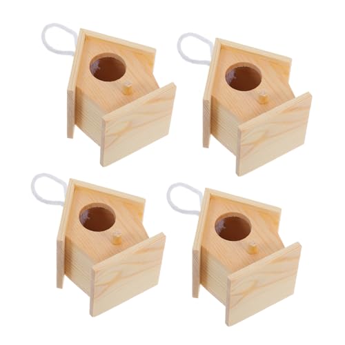 Einzigartige Vogelhaus-sets 4 Stück Miniaturhäuser Montagehalterungen Für Gartendekoration Und Beobachtung Einzigartige Vogelhaus-sets 4 Stück Miniaturhäuser Montagehalterungen Für Gartendekoration Und Beobachtung von BEBEMOKO