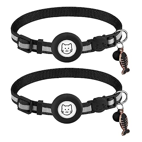 Anti-Verlust-Halsband für Haustiere, Nylon, mit wasserdichter Tracker-Hülle, leicht, Sicherheitshalsband, 1,1 cm breit, Haustierzubehör für Hunde von BEBIKR
