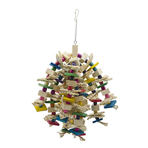Vogel-Kauspielzeug, Papageienkäfig, Spielzeug, Holzblöcke, Perlen, Maisschalen, Papageienspielzeug für kleine und Papageien, Vögel, Papageienspielzeug für große Vögel Vogel-Kauspielzeug, Papageienkäfig, Spielzeug, Holzblöcke, Perlen, Maisschalen, Papageienspielzeug für kleine und Papageien, Vögel, Papageienspielzeug für große Vögel von BEBIKR