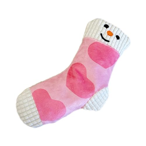 BECHANMIG Quietschendes Hundespielzeug, interaktives Plüschspielzeug für Zahngesundheit, niedliche Socken für kleine und mittelgroße Hunde zum Kauen, Herz BECHANMIG Quietschendes Hundespielzeug, interaktives Plüschspielzeug für Zahngesundheit, niedliche Socken für kleine und mittelgroße Hunde zum Kauen, Herz von BECHANMIG
