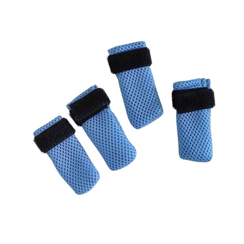 Katzenstiefel, Hundestiefel für verletzte Pfoten, atmungsaktives Netzgewebe, kratzfest, zum Schneiden von Nägeln, Größe M, Blau Katzenstiefel, Hundestiefel für verletzte Pfoten, atmungsaktives Netzgewebe, kratzfest, zum Schneiden von Nägeln, Größe M, Blau von BECHANMIG