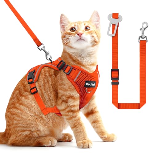 OrangeMia 3-in-1 verstellbares atmungsaktives weiches Katzengeschirr, leicht zu kontrollieren, reflektierend, ausbruchsicher OrangeMia 3-in-1 verstellbares atmungsaktives weiches Katzengeschirr, leicht zu kontrollieren, reflektierend, ausbruchsicher von BECHTEL