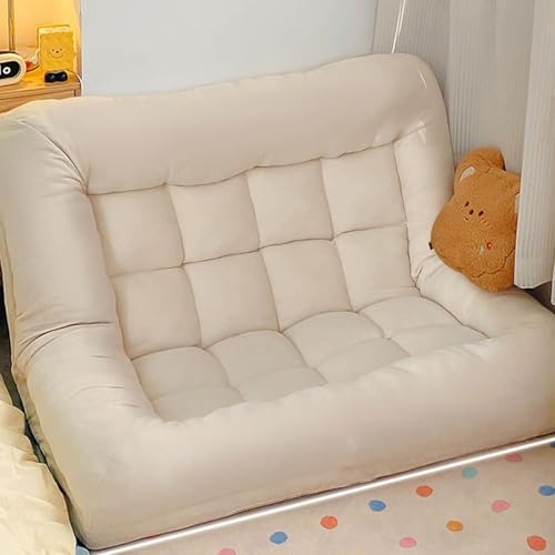 BEDOIN Human Doghouse Lazy Sofa Tatami kleines Apartment-Kissen, Doppel-Miethaus, zusammenklappbar, Balkon, Schlafsofa, Schlafzimmer, Beige, 150 cm BEDOIN Human Doghouse Lazy Sofa Tatami kleines Apartment-Kissen, Doppel-Miethaus, zusammenklappbar, Balkon, Schlafsofa, Schlafzimmer, Beige, 150 cm von BEDOIN