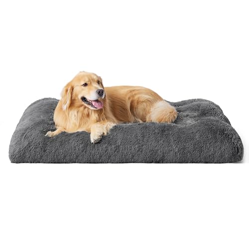 BEDSURE Flauschiges Hundebett Grosse Hunde - 121x76x8 cm Hundebett waschbar für große Hunde, rutschfeste Unterseite, plüsch Hundekissen Grosse Hunde, Dunkelgrau BEDSURE Flauschiges Hundebett Grosse Hunde - 121x76x8 cm Hundebett waschbar für große Hunde, rutschfeste Unterseite, plüsch Hundekissen Grosse Hunde, Dunkelgrau von BEDSURE