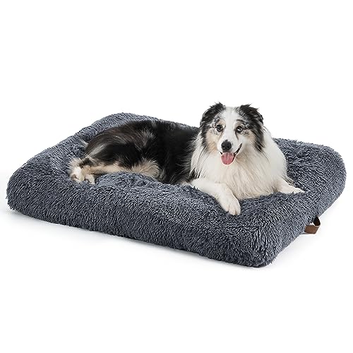 BEDSURE Flauschiges Hundebett für Große Hunde - 89x58x8 cm Waschbar, Plüsch Hundekissen, Grau BEDSURE Flauschiges Hundebett für Große Hunde - 89x58x8 cm Waschbar, Plüsch Hundekissen, Grau von BEDSURE