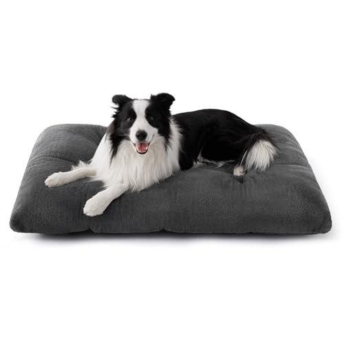 BEDSURE Hundebett Waschbar Extra Groß - XL Hundekissen Bett Beruhigende Hundematratze mit Rutschfestem Boden, Hund Angst Kissen für Sehr Große Haustiere, Grau, 104x69x8cm BEDSURE Hundebett Waschbar Extra Groß - XL Hundekissen Bett Beruhigende Hundematratze mit Rutschfestem Boden, Hund Angst Kissen für Sehr Große Haustiere, Grau, 104x69x8cm von BEDSURE