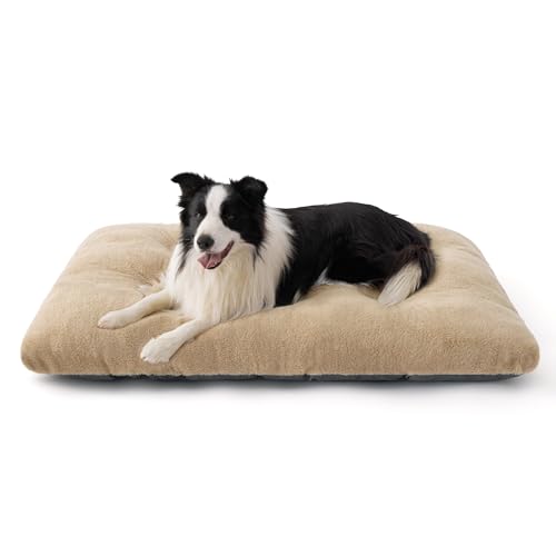 BEDSURE Hundebett Waschbar Extra Groß - XL Hundekissen Bett Beruhigende Hundematratze mit Rutschfestem Boden, Hund Angst Kissen für Sehr Große Haustiere, Kamel, 104x69x9cm BEDSURE Hundebett Waschbar Extra Groß - XL Hundekissen Bett Beruhigende Hundematratze mit Rutschfestem Boden, Hund Angst Kissen für Sehr Große Haustiere, Kamel, 104x69x9cm von BEDSURE