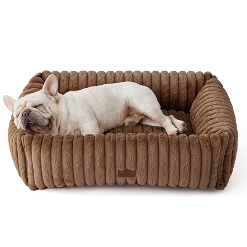 BEDSURE Hundebett flauschig mittelgroße Hunde - 76x61x20 cm Cord Fleece Hundesofa waschbar Hundebetten hoher Rand,braun BEDSURE Hundebett flauschig mittelgroße Hunde - 76x61x20 cm Cord Fleece Hundesofa waschbar Hundebetten hoher Rand,braun von BEDSURE